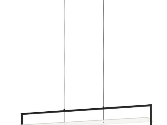 Φωτιστικό Οροφής - Ράγα Farneta 390024 98x18x150cm Dim Led 3600lm 15W 3000K Black Eglo Ατσάλι,Πλαστικό