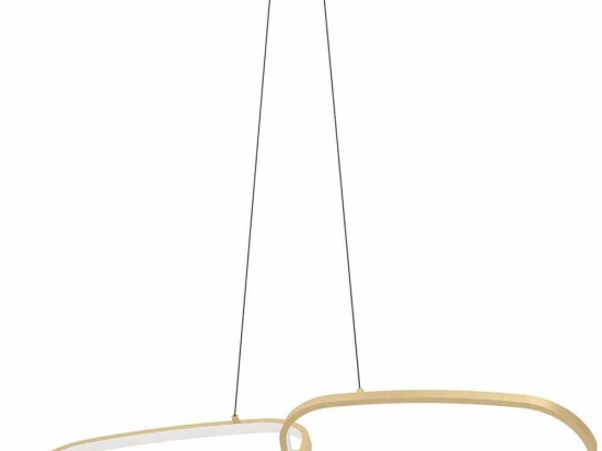 Φωτιστικό Οροφής Lodosa 390205 113x110cm Dim Led 5100lm 37,5W 3000K Brass Eglo Αλουμίνιο,Πλαστικό,Ατσάλι