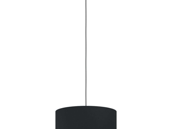 Φωτιστικό Οροφής Manderline 39925 Φ45x150cm 1xE27 40W Black-Brass Eglo Ατσάλι,Ύφασμα