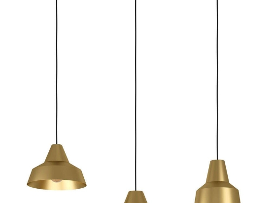 Φωτιστικό Οροφής - Ράγα Savarna 390016 93x30,5x130cm 3xE27 40W Black-Gold Eglo Ατσάλι