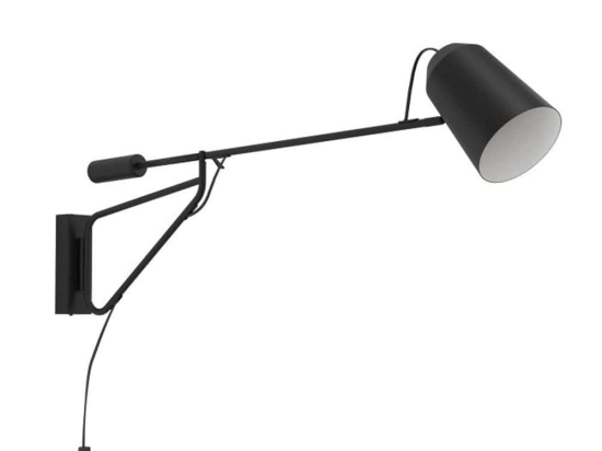 Φωτιστικό Τοίχου Loreto 1 900614 14x35cm 1xE27 Black Eglo