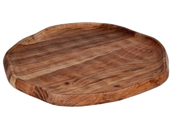 Διακοσμητικός Δίσκος Forleyet 427045 Φ37x34,5x2,5cm Natural Eglo Ξύλο