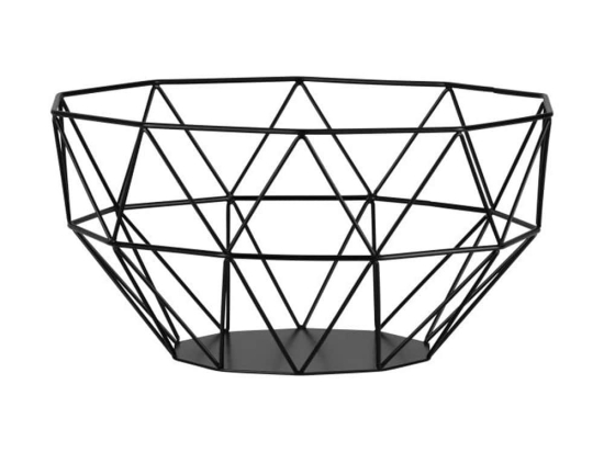 Φρουτιέρα 427083 Φ25x13cm Black Eglo Ατσάλι