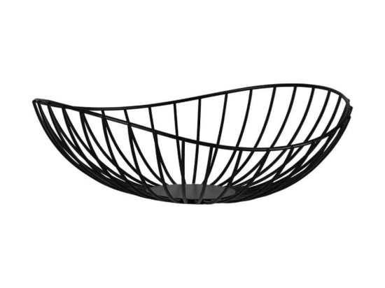 Φρουτιέρα Ueda 427073 Φ35x9cm Black Eglo Ατσάλι