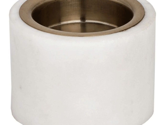 Κηροπήγιο Ρεσώ Rouyin 422033 6x4,5cm White-Gold Eglo