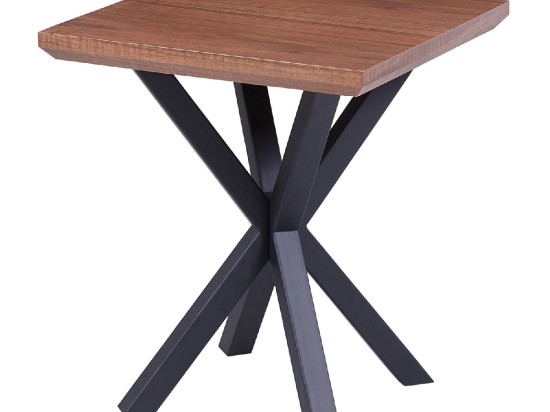 ΒΟΗΘΗΤΙΚΟ ΤΡΑΠΕΖΑΚΙ ΣΑΛΟΝΙΟΥ HM9471.02 MDF ΜΕ ΚΑΠΛΑΜΑ ΑΠΟ ΞΥΛΟ ΚΑΡΥΔΙΑΣ-ΜΕΤΑΛ.ΒΑΣΗ 50x50x58Υεκ.