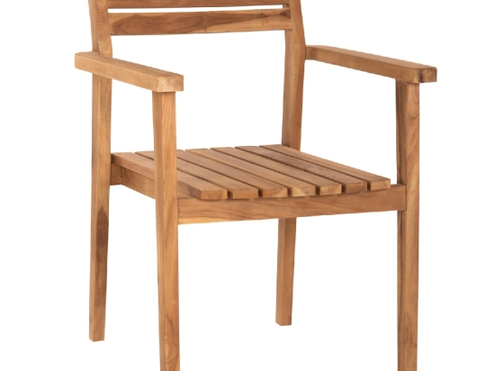 ΠΟΛΥΘΡΟΝΑ ERIETTA ΞΥΛΟ TEAK ΣΤΟΙΒΑΖΟΜΕΝΗ HM9534 ΣΕ ΦΥΣΙΚΟ ΧΡΩΜΑ 60x54x87Y εκ.