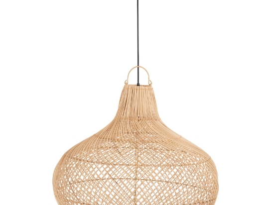 ΦΩΤΙΣΤΙΚΟ ΟΡΟΦΗΣ ΚΡΕΜΑΣΤΟ HM7860 ΦΥΣΙΚΟ RATTAN ΣΕ ΦΥΣΙΚΟ ΧΡΩΜΑ Φ54x46-141Υεκ.