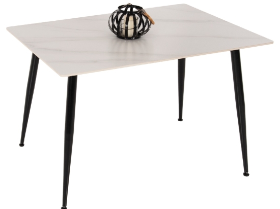 ΤΡΑΠΕΖΙ ΤΡΑΠΕΖΑΡΙΑΣ SINTERED STONE TOM HM8589.02 WHITE MARBLE 120x80x76Y εκ.