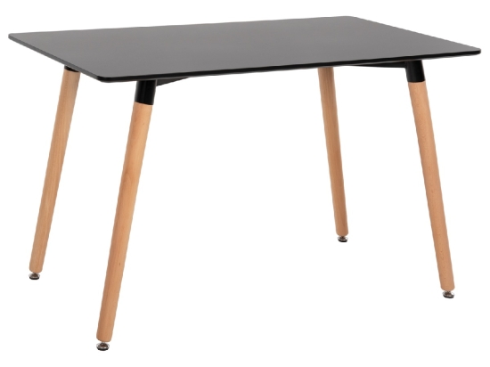 ΤΡΑΠΕΖΙ MINIMAL HM8581.02 ΜΑΥΡΟ MDF-ΠΟΔΙΑ ΟΞΙΑ ΣΕ ΦΥΣΙΚΟ ΧΡΩΜΑ- 120Χ60X74Υεκ.