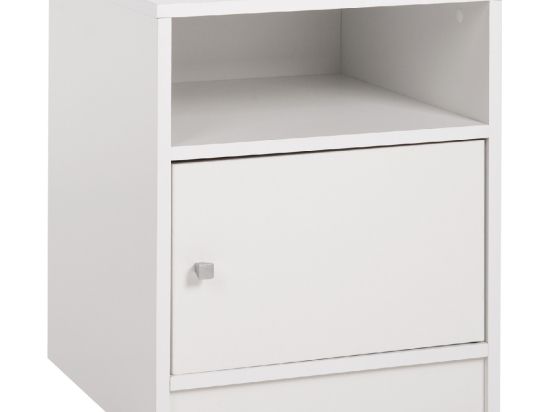 ΚΟΜΟΔΙΝΟ ΜΕΛΑΜΙΝΗΣ MALORY HM2205.05 ΛΕΥΚO 40x40x50Yεκ.