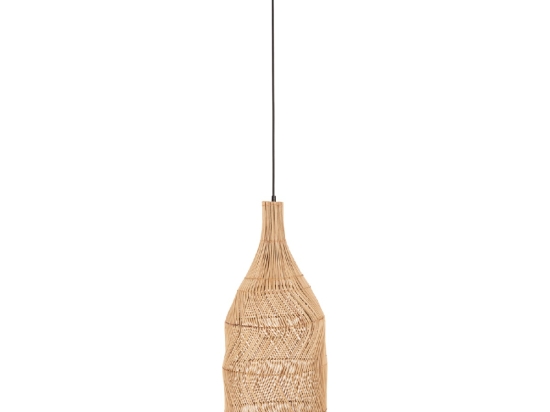 ΦΩΤΙΣΤΙΚΟ ΟΡΟΦΗΣ THEON HM7888 ΚΡΕΜΑΣΤΟ ΑΠΟ RATTAN ΣΕ ΦΥΣΙΚΟ ΧΡΩΜΑ Φ22x148Υ εκ.