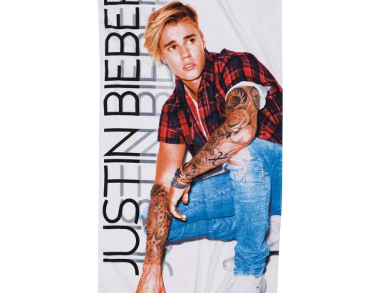 Πετσέτα Θαλάσσης Παιδική 5806 Justin Bieber Das Baby Θαλάσσης 70x140cm 100% Βαμβάκι