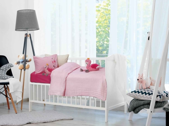 Κουβέρτα Βρεφική Μουσελίνα 6477 Relax Das Baby Κούνιας 110x150cm Μουσελίνα