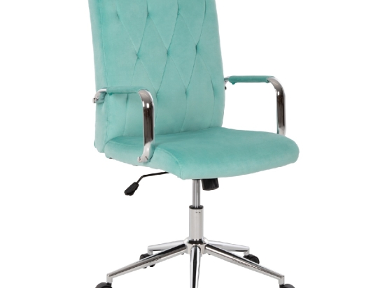 ΚΑΡΕΚΛΑ ΓΡΑΦΕΙΟΥ JOSEF HM1181.08 ΜΕΝΤΑ ΒΕΛΟΥΔΟ-INOX ΒΑΣΗ 58x61x105-113Yεκ.