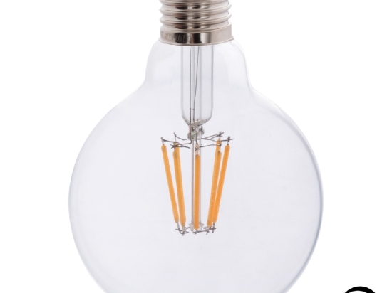 ΛΑΜΠΤΗΡΑΣ GLOBO LED FILAMENT 8W E27 3000K ΔΙΑΦΑΝΟΣ DIMMABLE HM4050.01