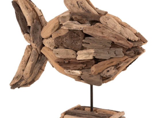 ΕΠΙΤΡΑΠΕΖΙΟ ΔΙΑΚΟΣΜΗΤΙΚΟ ΨΑΡΙ HM4271 DRIFTWOOD ΣΕ ΦΥΣΙΚΟ 40x12x40Υ εκ.