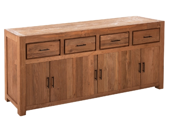 ΜΠΟΥΦΕΣ GRAYSON HM9802 ΑΝΑΚΥΚΛΩΜΕΝΟ ΞΥΛΟ TEAK ΣΕ ΦΥΣΙΚΟ 220x50x90Υεκ.