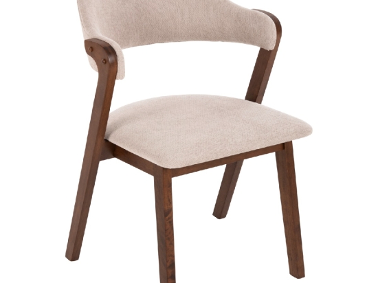 ΚΑΡΕΚΛΑ RIDER HM9734.02 RUBBERWOOD ΣΕ ΚΑΡΥΔΙ-ΥΦΑΣΜΑ ΕΚΡΟΥ 59x59x83Yεκ.