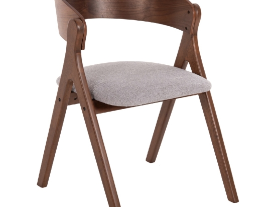 ΚΑΡΕΚΛΑ NEKKER HM9739.01 RUBBERWOOD ΣΕ ΚΑΡΥΔΙ-ΜΠΕΖ ΥΦΑΣΜΑ ΚΑΘΙΣΜΑ 56x55x78Yεκ.