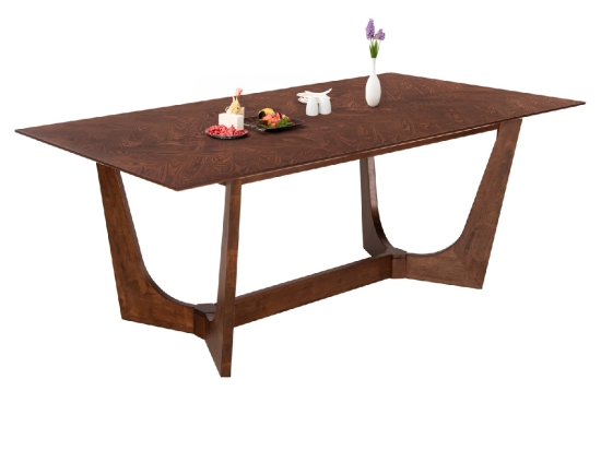 ΤΡΑΠΕΖΙ ΤΡΑΠΕΖΑΡΙΑΣ RIMER HM9742 MDF ΜΕ ΚΑΠΛΑΜΑ ΦΡΑΞΙΝΟΥ-ΚΑΡΥΔΙ ΧΡΩΜΑ 220X100x75Yεκ.