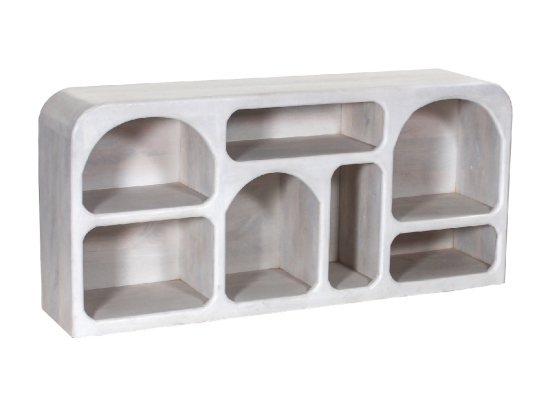 ΜΠΟΥΦΕΣ HANDYR HM9705 ΜΑΣΙΦ ΞΥΛΟ MANGO ΣΕ ΛΕΥΚΟ ΧΡΩΜΑ 165x35x75Yεκ.