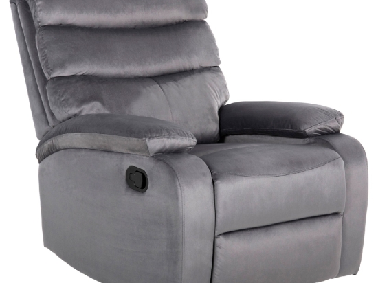 ΠΟΛΥΘΡΟΝΑ RELAX YASUMU HM9783.01 ΓΚΡΙ ΒΕΛΟΥΔΟ 80x93x100Υεκ.