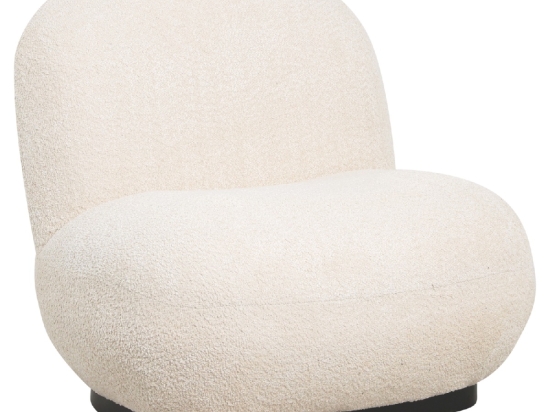 ΠΟΛΥΘΡΟΝΑ BEANY HM9591.06 ΕΚΡΟΥ ΜΠΟΥΚΛΕ ΥΦΑΣΜΑ 85x82x77Υ εκ.