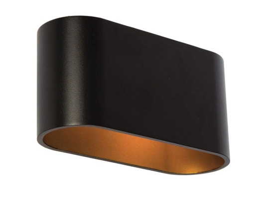 Φωτιστικό Τοίχου - Απλίκα Black-Gold VK/03128WA/BGD VKLed Αλουμίνιο