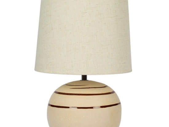 Φωτιστικό Επιτραπέζιο Beige -Brown VK/G2891/L VKLed Κεραμικό