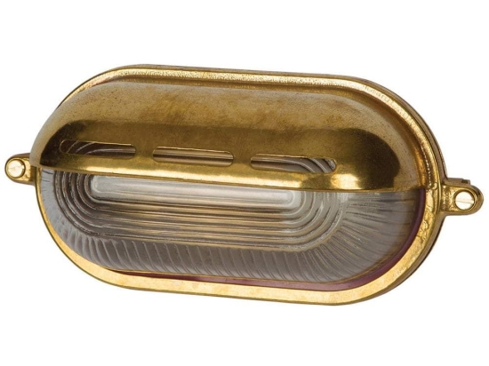 Φωτιστικό Τοίχου Με Σκιάδα 228x100mm Brass VK/01050/NB VKLed