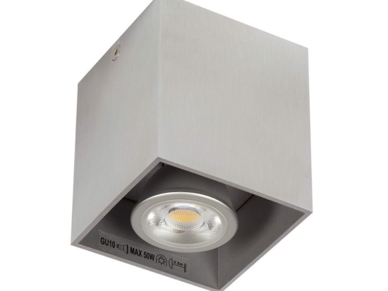 Φωτιστικό Οροφής - Σποτ Nickel 82x82x95 VK/03001/AL VKLed Αλουμίνιο