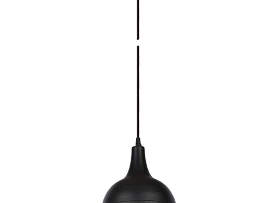 Φωτιστικό Οροφής Φ20x17.5cm Black  VK/04045/B VKLed Μέταλλο