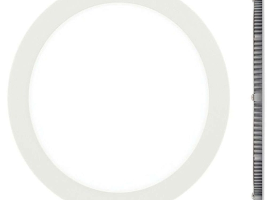 Panel Led Χωνευτό VK/04074/W/W Φ17x1,5cm Led 840Lm 12W 3000K White VKLed Στρόγγυλο