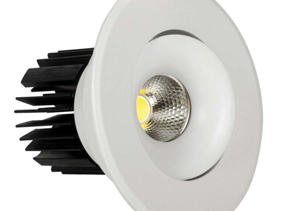 Σποτ Χωνευτό VK/04135/W/W Φ9,5cm Led 800Lm 10W 3000K White VKLed Στρόγγυλο