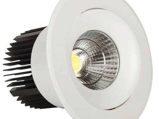Σποτ Χωνευτό VK/04137/W/W Φ15cm Led 2400Lm 30W 3000K White VKLed Στρόγγυλο