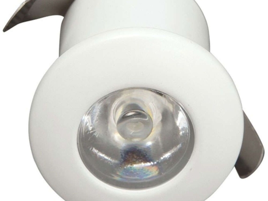 Σποτ Χωνευτό Mini VK/04097/W/C Led Φ3,3cm Led Με Driver 350Ma 1W 4000K White VKLed Στρόγγυλο