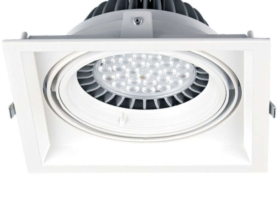 Σποτ Χωνευτό VK/03116/W 17,5x17,5x4,5cm 1xGU10/G53 50W White VKLed Τετράγωνο