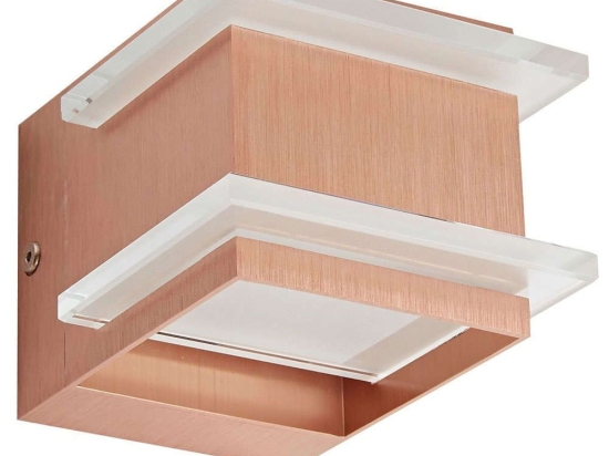 Φωτιστικό Τοίχου VK/03077WA/COP 10x8cm 1xG9 42W Copper-Clear VKLed