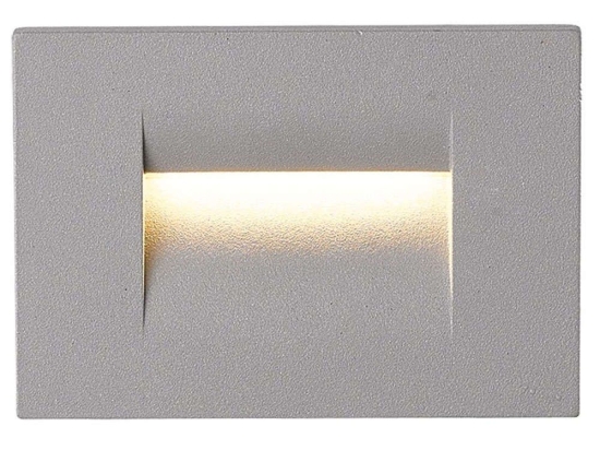 Φωτιστικό Τοίχου VK/02109/G/W 10,7x7,5cm Led 75Lm 4W 3000K IP65 Grey VKLed