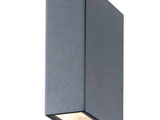 Φωτιστικό Τοίχου VK/02091/AN/W 4,3x12,5x9cm Led 346Lm 8W 3000K IP54 Anthracite VKLed
