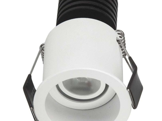 Σποτ Χωνευτό VK/04220/W/W Φ5,5cm Led 89Lm 3W 3000K White VKLed Στρόγγυλο