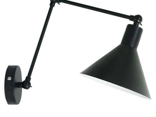 Φωτιστικό Τοίχου-Απλίκα VK/03161/WA/B 42,5x35cm 1xE27 42W Black VKLed