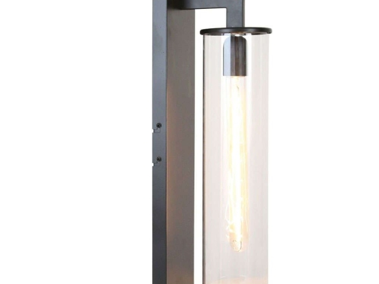 Φωτιστικό Τοίχου-Απλίκα VK/03174/WA/B 16,5x55cm 1xΕ27 42W Black VKLed