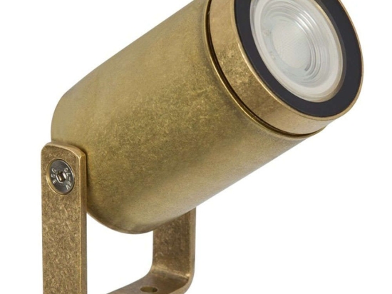 Φωτιστικό Σποτ Κήπου VK/01094/NB Φ5x13cm 1xGU10 35W IP65 Gold VKLed
