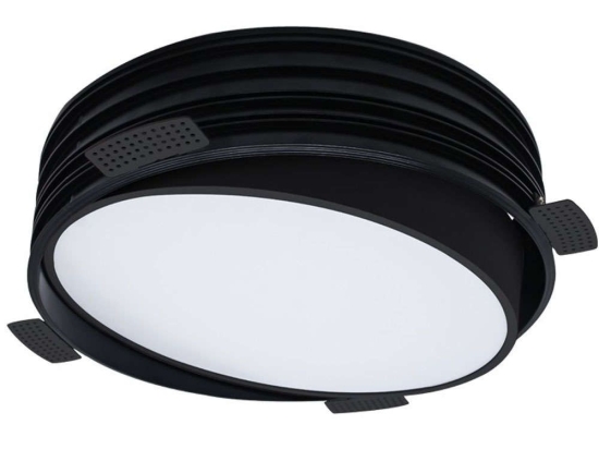 Φωτιστικό Οροφής Χωνευτό VK/04348/B/C/45 Φ35cm Led 2200Lm 30W 4000K Black VKLed