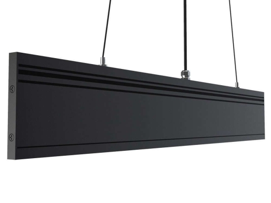 Φωτιστικό Οροφής Γραμμικό VK/04402/120/B/W 119,9x100cm Led 595Lm 25W 3000K IP45 Black VKLed