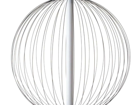 Φωτιστικό Οροφής VK/04389/PE/B/W Φ50cm Led 700Lm 10W 2700K Black VKLed