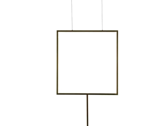 Φωτιστικό Οροφής VK/04401/GD/W 61,7x61,7cm Led 2898Lm 28W 3000K Gold VKLed