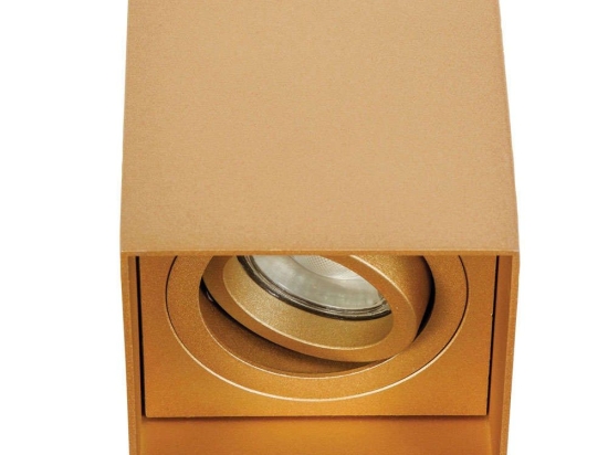 Φωτιστικό Οροφής - Σποτ VK/03055/CH-GD 9x9x11,5cm 1xGU10 35W Gold VKLed